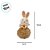 Enfeite Decorativo de Páscoa - Pendente Coelho Felpudo - Branco - 13cm - 1 unidade - Rizzo - Imagem 2