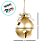 Enfeite Para Pendurar de Natal - Guizo Ouro - 14x16cm - 1 unidade - Cromus - Rizzo - Imagem 3