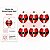 Bolas de Natal - Vermelho Papai Noel - 6cm - 6 unidades - Cromus - Rizzo - Imagem 2