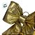 Laço Lamê Dourado Brilhante e Galão GG - 45x50x9,5cm  - 1 unidade - Rizzo - Imagem 2