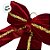 Laço de Veludo Vermelho e Galão Dourado G - 31x39x7cm   - 1 unidade - Rizzo - Imagem 2