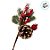 Galho Decorativo de Natal - Berry - Vermelho/Verde - 31cm - 1 unidade - Cromus - Rizzo - Imagem 3