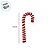 Enfeite Para Pendurar De Natal - Candy Cane - Branco/Vermelho - 17cm - 1 unidade - Cromus - Rizzo - Imagem 2