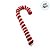 Enfeite Para Pendurar De Natal - Candy Cane - Branco/Vermelho - 17cm - 1 unidade - Cromus - Rizzo - Imagem 3