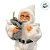 Papai Noel Decorativo em Pé com Saco e Presente Embrulhado - Branco  - 30cm - 1 unidade - Rizzo - Imagem 4