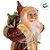 Papai Noel Decorativo em Pé com Saco e Mastro - Vermelho Xadrez - 30cm - 1 unidade - Rizzo - Imagem 7