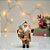 Papai Noel Decorativo em Pé com Saco e Mastro - Vermelho Xadrez - 20cm - 1 unidade - Rizzo - Imagem 1