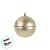 Bolas de Natal em Tubo - Champagne Lisa, Matte e Glitter - 12cm - 4 unidades - Cromus - Rizzo - Imagem 5