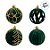 Bolas de Natal em Tubo - Kit Grande Verde - 8x8cm  - 25 unidades - Rizzo - Imagem 3