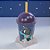 Copo Foguete com Tampa e Canudo - Astronauta Azul - 280ml - 1 unidade - Plasútil - Rizzo - Imagem 1