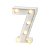 Luminoso Mini Número "7" com LED Amarelo - 16x11x3cm - 1 unidade - Rizzo - Imagem 1