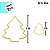 Kit de Cortadores de Brownie - Árvore de Natal - 9cm a 22cm - 1 unidade - BlueStar - Rizzo - Imagem 3