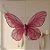 Enfeite Decorativo para Pendurar - Borboleta Rosa - 36x50x8cm - 1 unidade - FlorArte  - Rizzo - Imagem 1