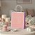 Sacola de Papel - Candy Rosa - M 26x19,5x9,5cm - 10 unidades - Cromus - Rizzo - Imagem 1