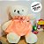 Urso de Pelúcia Branco - Vestido Rosa Claro - 14x27cm - 1 unidade - Rizzo - Imagem 5
