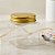 Pote Quadrado de Plástico com Tampa Dourada - 6x5,5cm   - 1 unidade - Cromus - Rizzo - Imagem 1