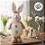 Enfeite Decorativo de Páscoa - Coelho Peludo com Ovinhos - 46cm - 1 unidade - Rizzo - Imagem 6