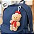 Chaveiro Urso de Pelúcia com Cachecol e Touca - Vermelho e Branco - 15cm - 1 unidade - Rizzo - Imagem 3