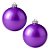 Bolas De Natal - Perolada Roxo - 12cm - 2 unidades - Rizzo - Imagem 1