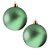 Bolas De Natal - Glitter Verde Claro - 12cm - 2 unidades - Rizzo - Imagem 1