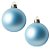 Bolas De Natal - Fosca Azul Claro - 12cm - 2 unidades - Rizzo - Imagem 1
