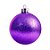 Bolas De Natal - Glitter Roxo - 15cm - 1 unidade - Rizzo - Imagem 1