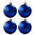 Bolas De Natal - Fosca Azul Escuro - 4 unidades - Rizzo - Imagem 1