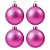 Bolas De Natal - Glitter Pink - 4 unidades - Rizzo - Imagem 1