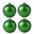 Bolas De Natal - Perolada Verde Claro - 4 unidades - Rizzo - Imagem 1