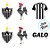 Pick Decorativo para Doces - Atlético Mineiro - 12x5,5cm - 8 unidades - Regina - Rizzo - Imagem 2