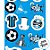Adesivo Decorativo - Grêmio - 6x5,5cm - 15 unidades - Regina - Rizzo - Imagem 2