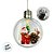Enfeite Para Pendurar de Natal - Lâmpada com Noel no Trenó - 8cm - 1 unidade - Rizzo - Imagem 3