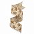 Fita Aramada Decorada de Natal - GingerBread - 6,3cm x 2,74m  - 1 unidade - Rizzo - Imagem 1