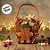 Cesta em Feltro de Natal - Gingerbread de Touca - 13x9x11,6cm - 1 unidade - Rizzo - Imagem 4