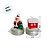 Velas Decorativa de Natal - Dupla Natalina Papai Noel e Casinha - 6x5cm - 1 unidade - Rizzo - Imagem 3