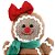 Enfeite de Pendurar de Natal - Boneco Gingerbread com Laço e Cachecol - 7x11x3cm - 1 unidade - Cromus - Rizzo - Imagem 2
