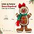 Enfeite de Pendurar de Natal - Boneco Gingerbread com Laço e Cachecol - 7x11x3cm - 1 unidade - Cromus - Rizzo - Imagem 2