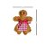 Enfeite Para Pendurar - Família Gingerbread - 9x12x2cm - 3 unidades - Cromus - Rizzo - Imagem 3