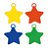 Acessório Peso para Balão Estrelas Sortido 15g - 10 unidades - Cromus - Rizzo Festas - Imagem 1