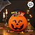 Baldinho de Halloween com Alça - Abóbora Laranja Neon - 13,5x17,5cm - 1 unidade - Rizzo - Imagem 3