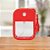 Frasco Spray Portátil Macaron Cartão com Capa de Silicone e Gancho - 38ml - Vermelho - 1 unidade - Rizzo - Imagem 2