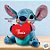 Pelúcia Stitch e Coração Personalizado - Com Luz e Som - 24cm  - 1 unidade - Disney Original - Rizzo - Imagem 1