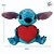 Pelúcia Stitch e Coração Personalizado - Com Luz e Som - 24cm  - 1 unidade - Disney Original - Rizzo - Imagem 3