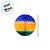 Globo de Papel Bandeira do Brasil - Copa do Mundo - 13cm - 1 unidade - GiroToy - Rizzo - Imagem 3