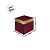 Caixa Cubo - Royal Marsala - 11x11x11cm - 5 unidades - Regina - Rizzo - Imagem 3