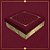 Caixa Quadrada para Presente - Royal Marsala - 17x17x5cm - 5 unidades - Regina - Rizzo - Imagem 1