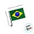 Bandeira Para Carro - Brasil - Copa do Mundo - 35x48cm - 12 unidades - Rizzo - Imagem 3