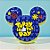 Borracha Escolar Mickey - Azul e Amarelo - 4cm - Disney Original - 1 unidade - Rizzo - Imagem 1
