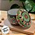 Lata De Metal Estampa De Mandala - Verde e Vermelho - 7x7x4cm - 130ml - 1 unidade - Rizzo - Imagem 1