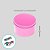 Lata de Metal Redonda - Rosa - 7,5x4,5cm - 1 unidade - Rizzo - Imagem 3